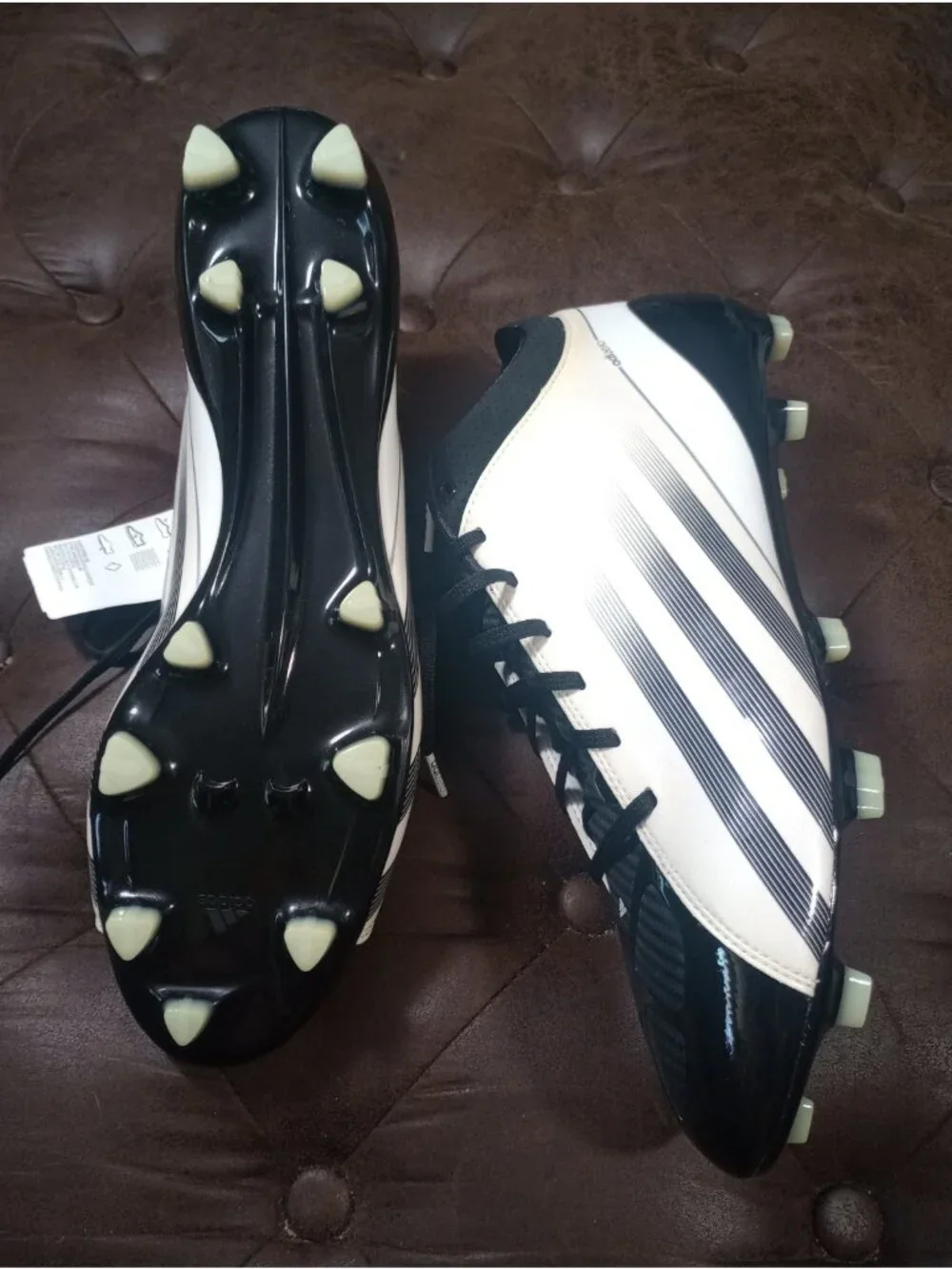 New Black Adidas Adizero 5-Star Soccer/Football Cleats Mens Size 15